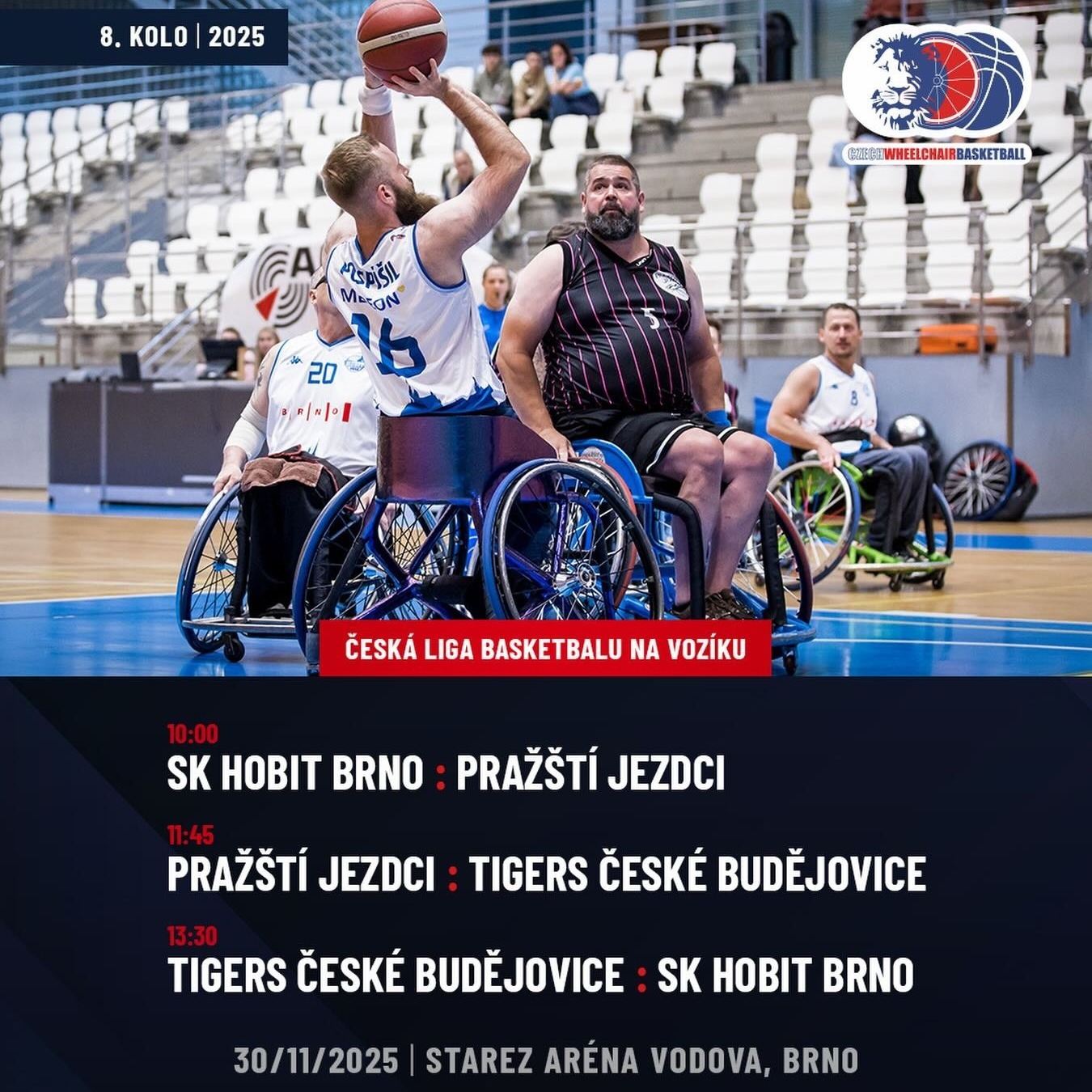 8-kolo-ceske-ligy-basketbalu-na-voziku